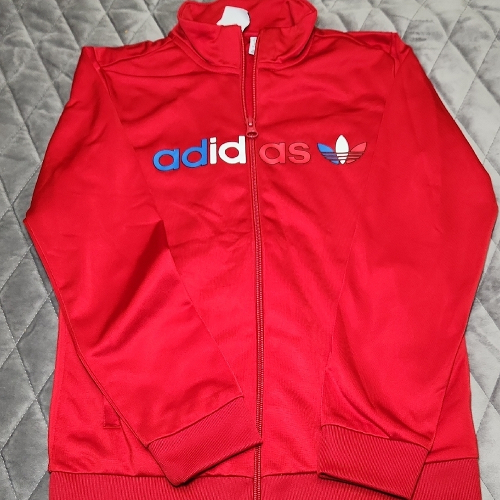 Adidas Kids Bold Red Track Jacket